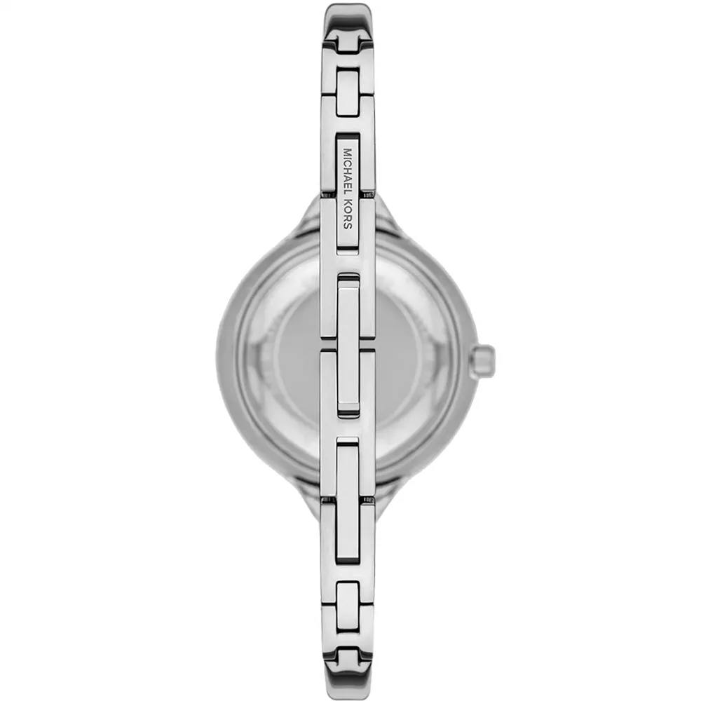 Michael Kors Silver-Tone Slim Bangle Watch ⌚✨💎