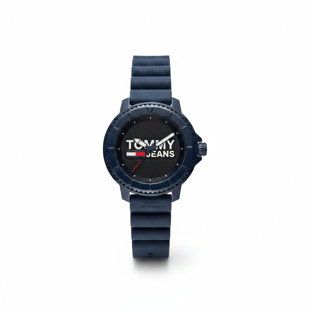 Tommy Jeans Navy Silicone Sport Watch ⌚💙⚓