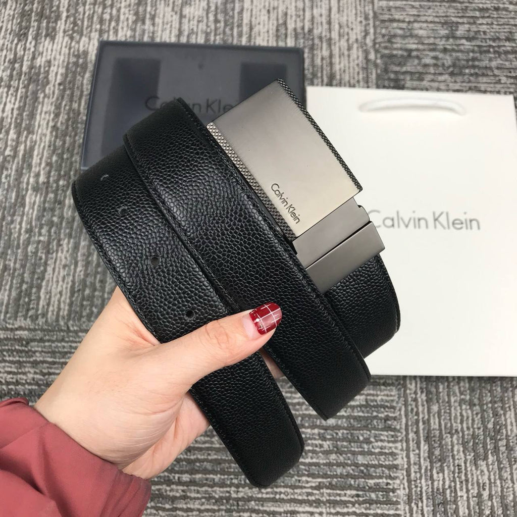Calvin Klein Interchangeable Leather Belt Set with Two Straps & Buckle 🤎✨🎁