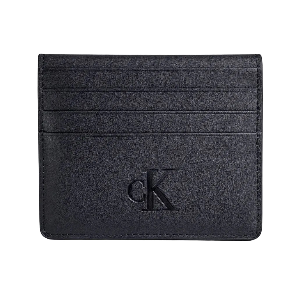Calvin Klein Sleek Black Leather Bifold Card Case 💼✨🖤