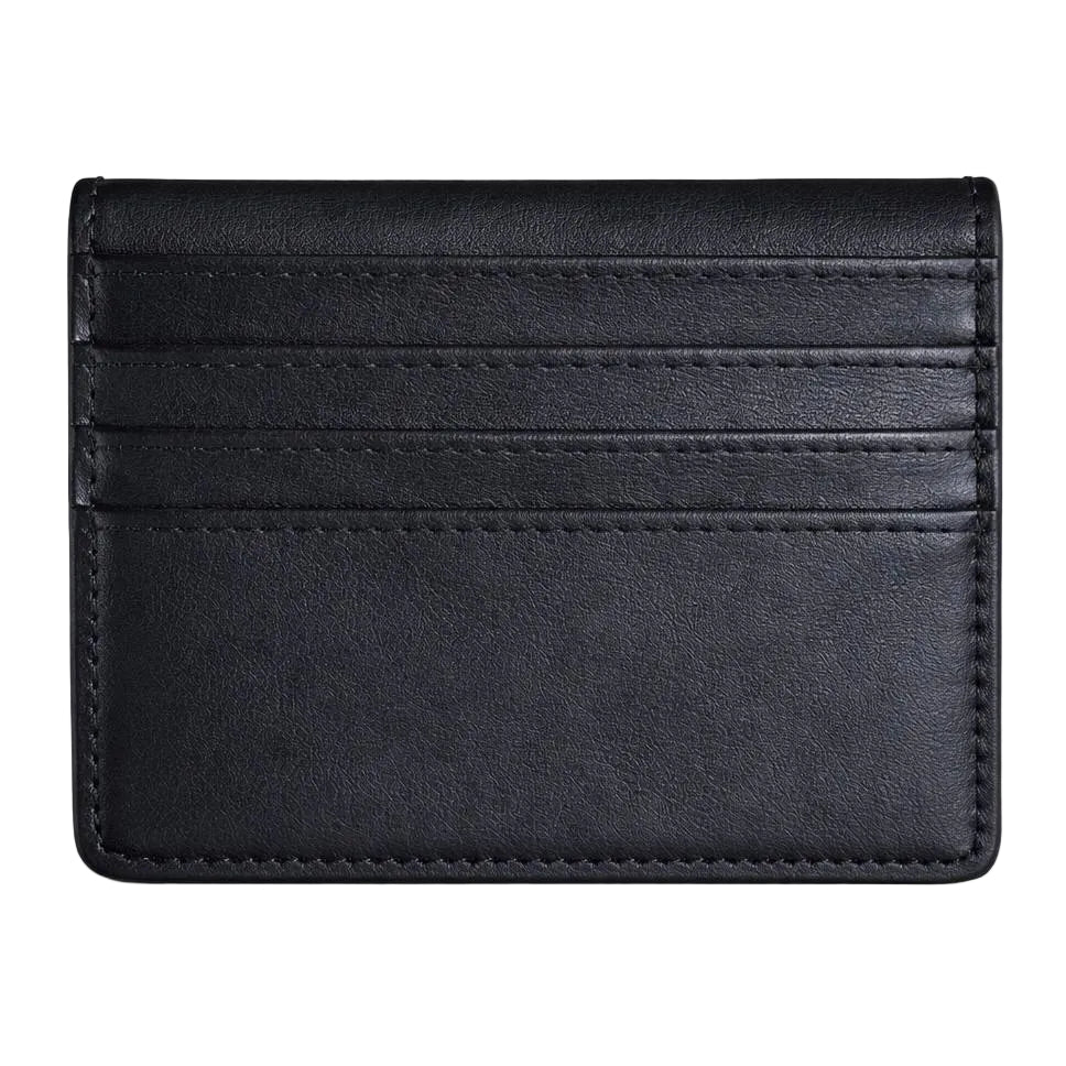 HUGO BOSS Grained Leather Card Holder in Sleek Black 💼🖤✨