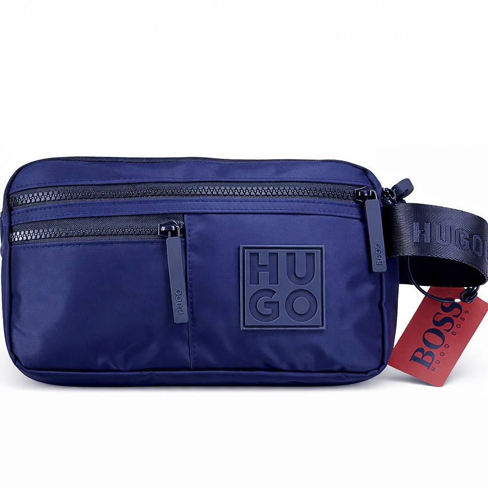 Hugo Boss Nylon hand Bag in Navy Blue 👜✨🏙️
