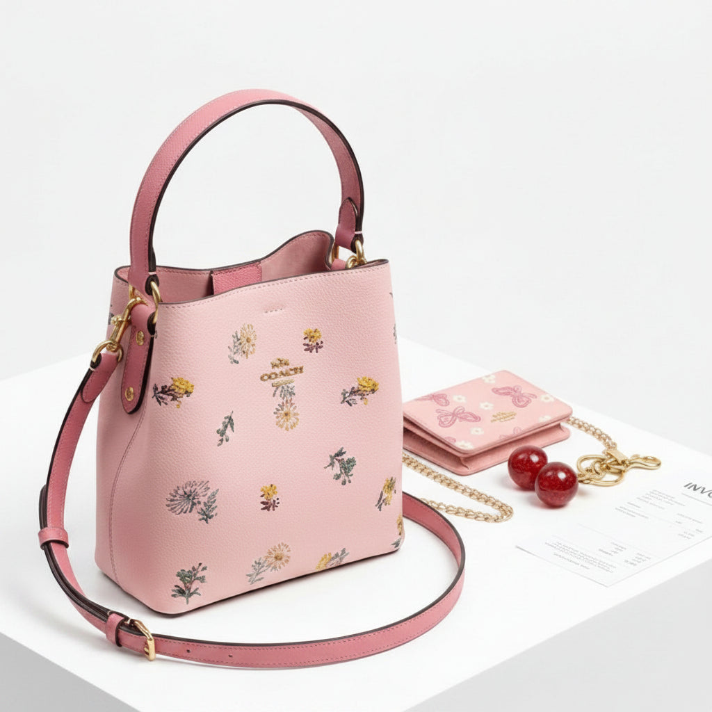 Coach Small Town Bucket Bag with Floral Print 🌸👜✨