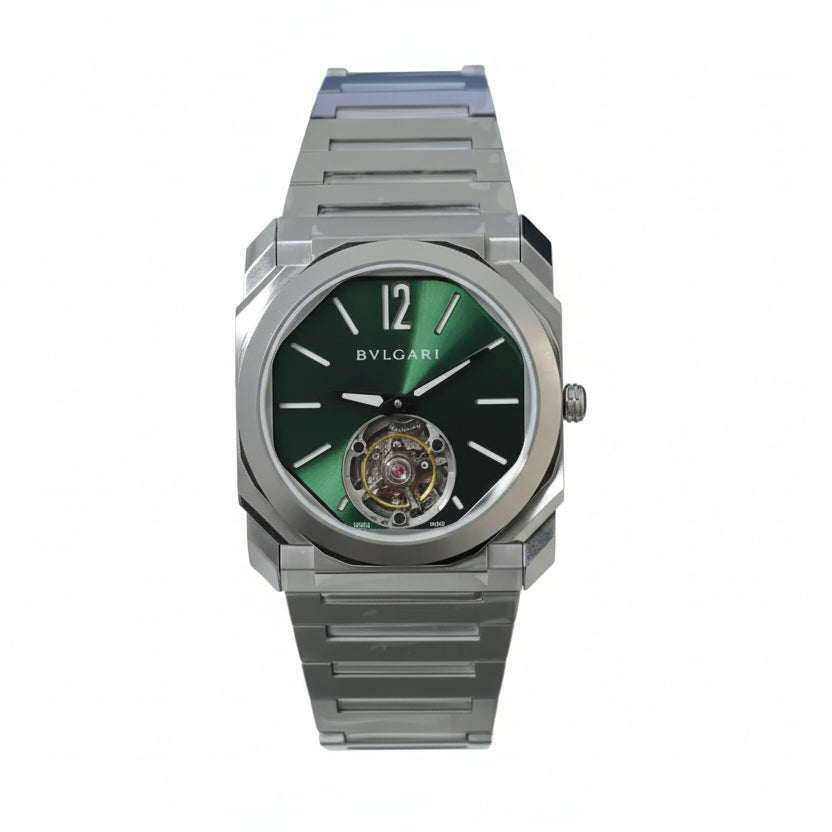 Bulgari Octo Finissimo Tourbillon with Emerald Green Dial ⌚💚✨