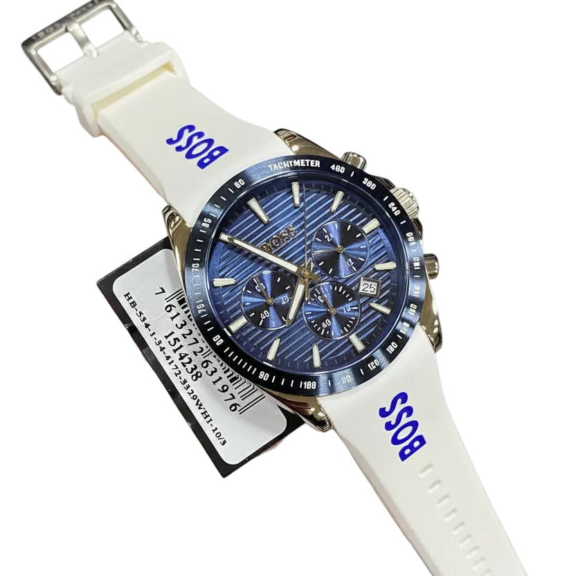 Hugo Boss Sport Chronograph Blue Dial Watch ⌚️🌊✨