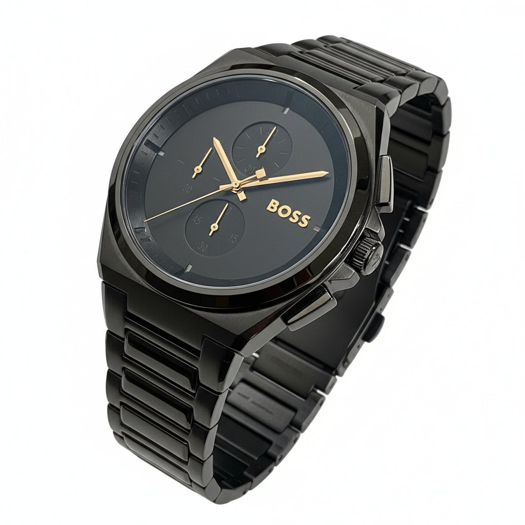 Hugo Boss All-Black Chronograph Men's Watch ⌚️🖤✨