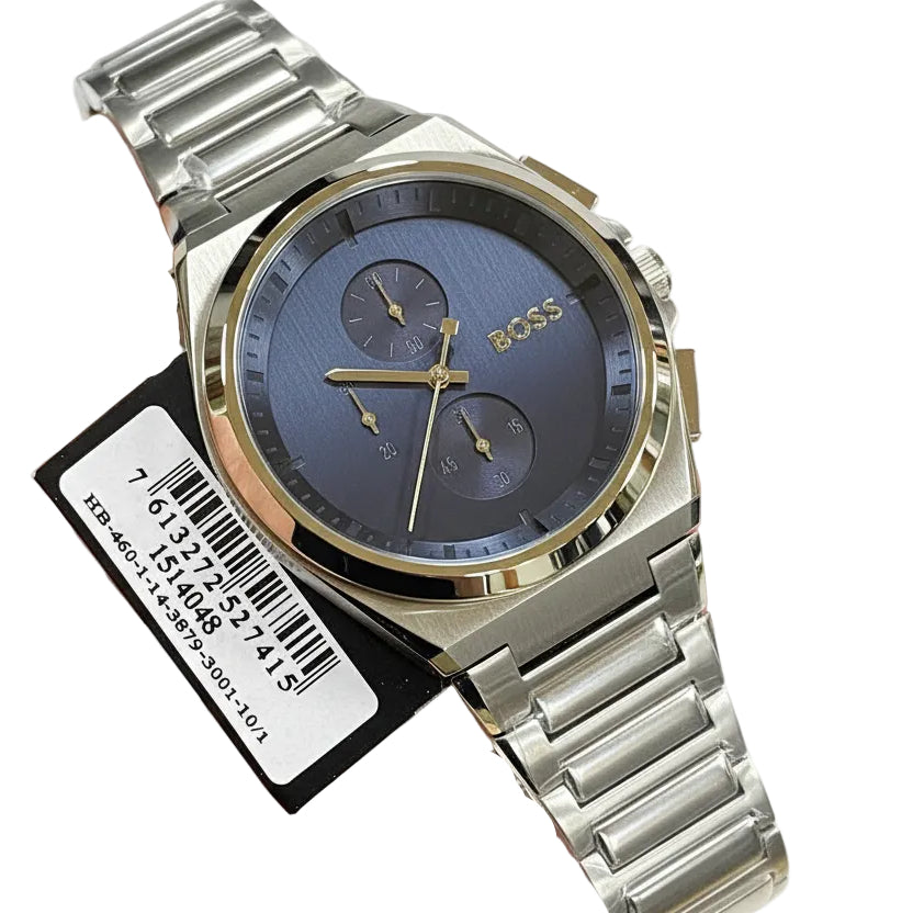 Hugo Boss Integrity Blue Dial Men's Chronograph Watch ⌚✨💙