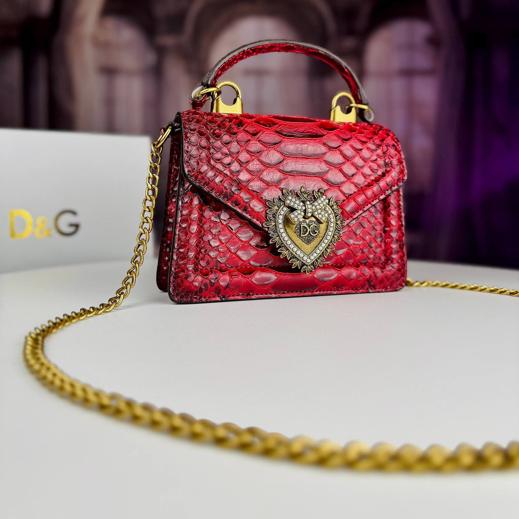 Dolce & Gabbana Devotion Python Shoulder Bag 🐍✨👜