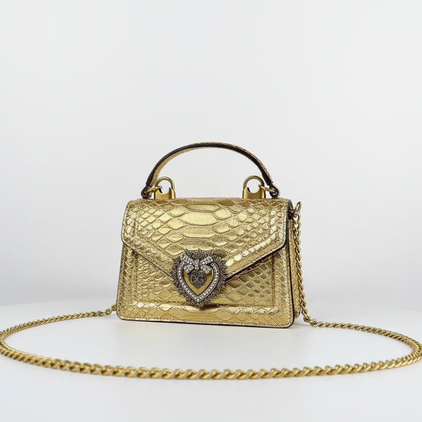 Dolce & Gabbana Devotion Python Shoulder Bag 🐍✨👜