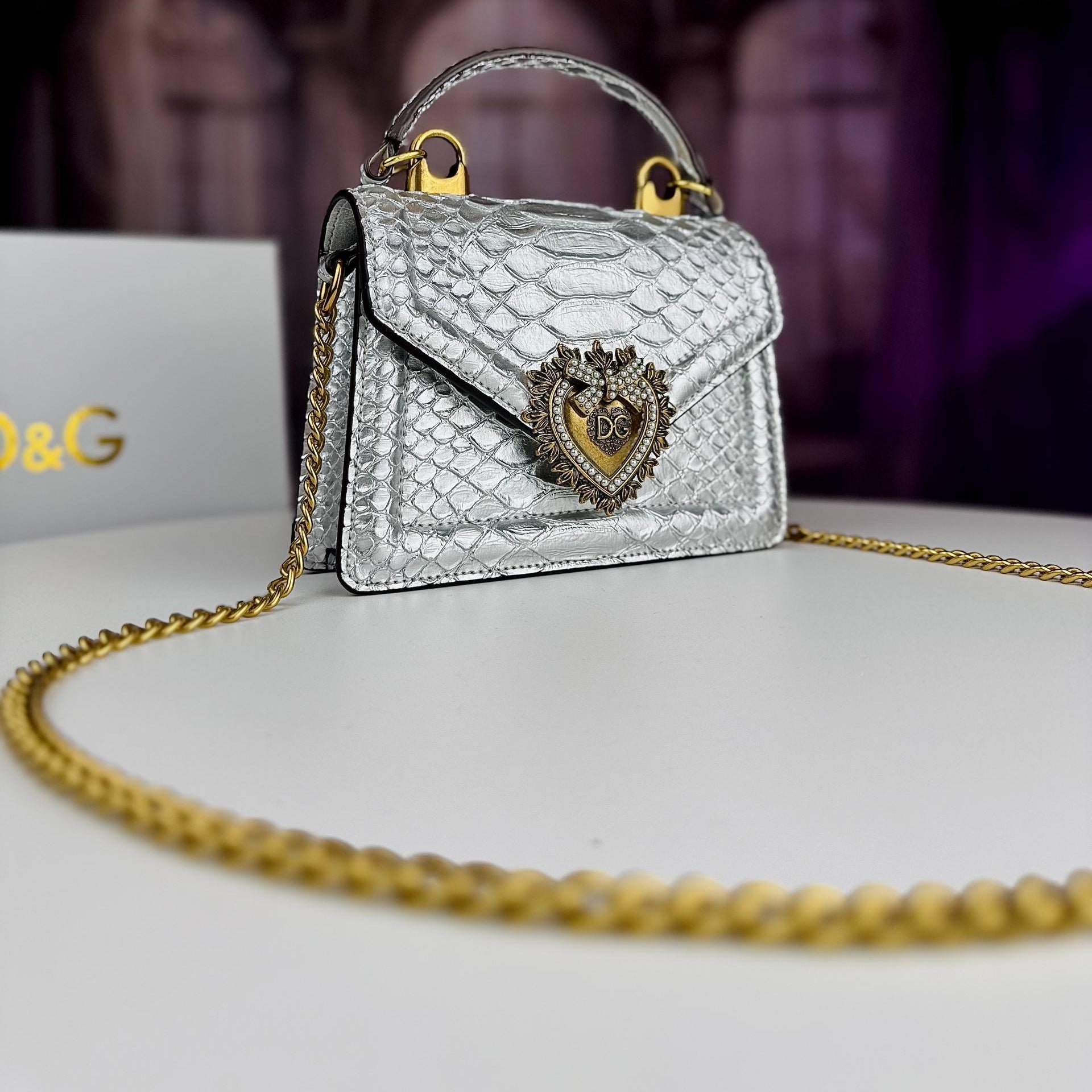 Dolce & Gabbana Devotion Python Shoulder Bag 🐍✨👜