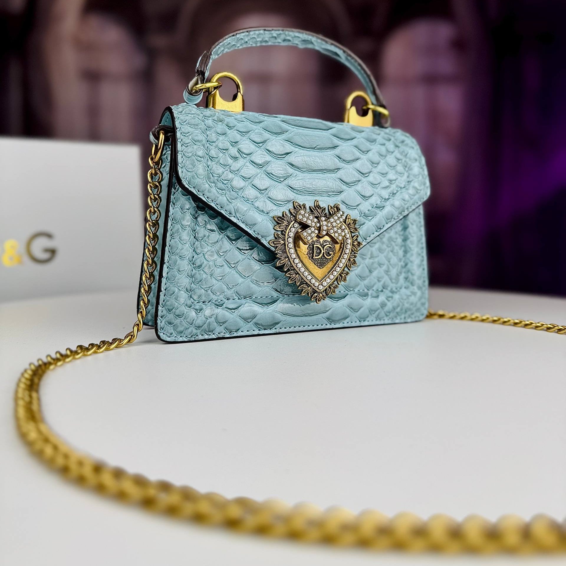 Dolce & Gabbana Devotion Python Shoulder Bag 🐍✨👜