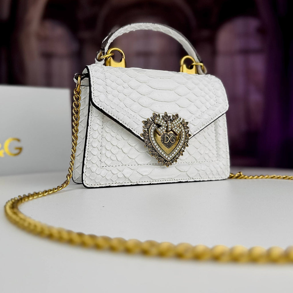 Dolce & Gabbana Devotion Python Shoulder Bag 🐍✨👜