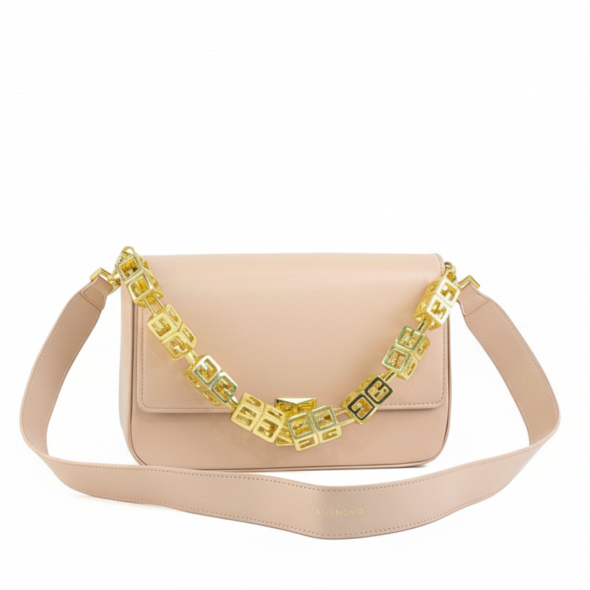 Givenchy 4G Leather Shoulder Bag with Statement Chain 👜✨