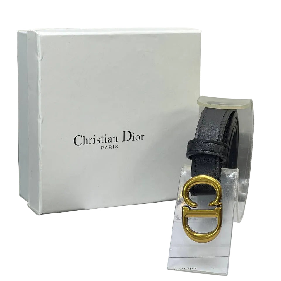 Christian Dior CD Buckle Leather Belt 🖤✨👜