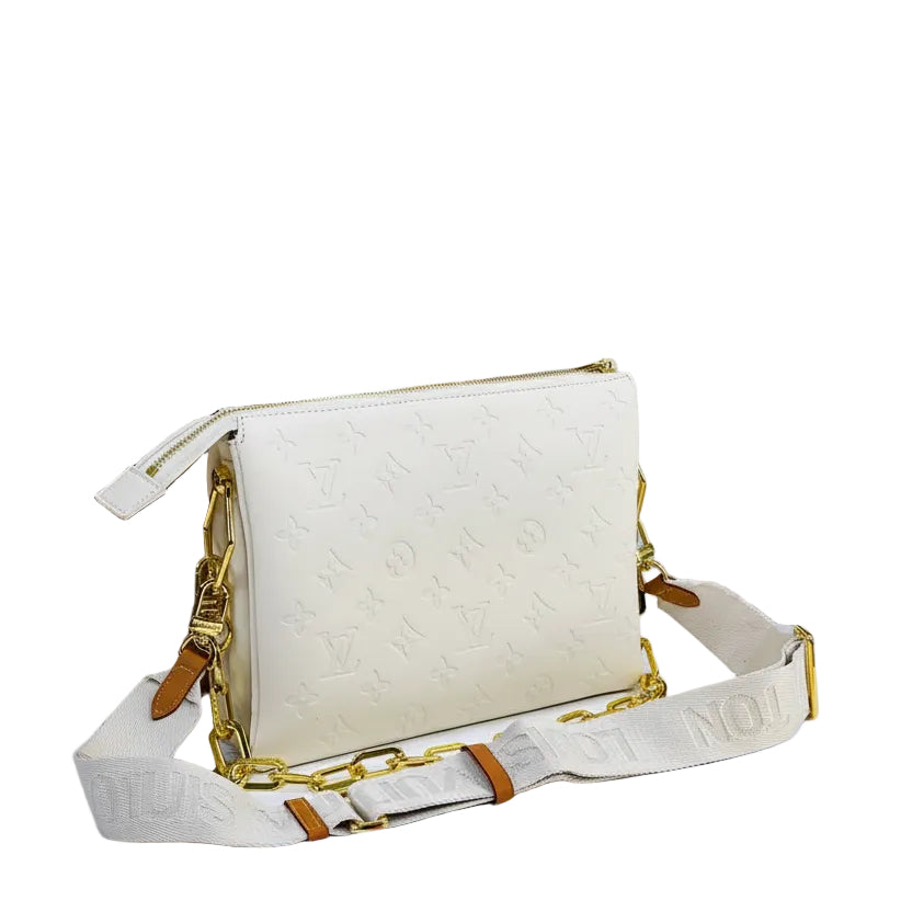 Louis Vuitton Monogram Empreinte Crossbody with Gold Chain 👜 ✨ 🤍