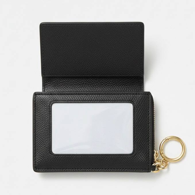 Coach Crossgrain Leather Attachment Card Case in Black 🖤✨💼