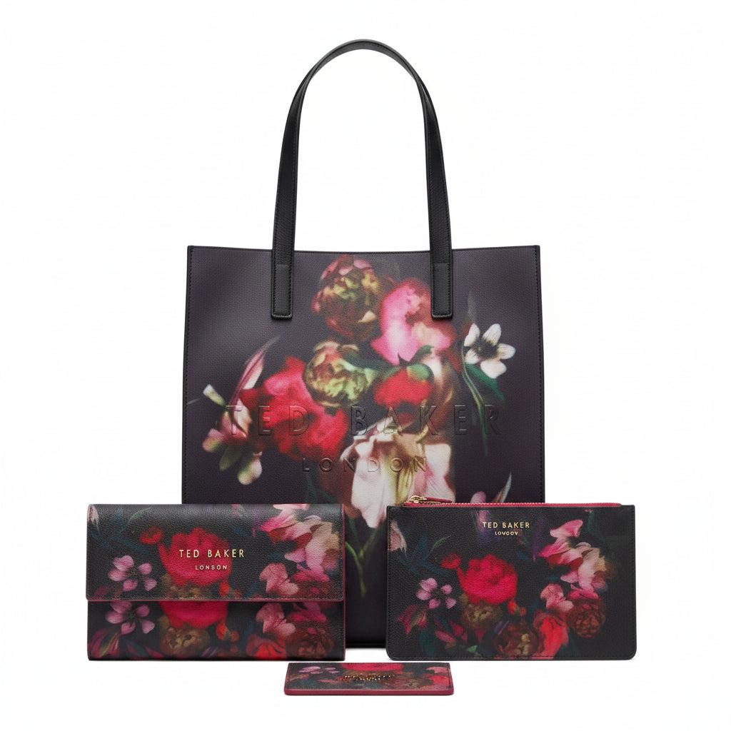 Ted Baker London Floral Print Tote Bag and Matching Wallet Set 🌸👜✨
