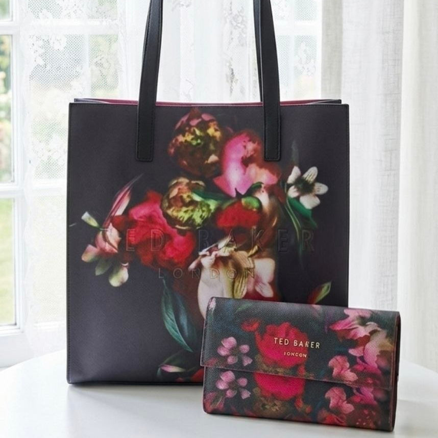 Ted Baker London Floral Print Tote Bag and Matching Wallet Set 🌸👜✨