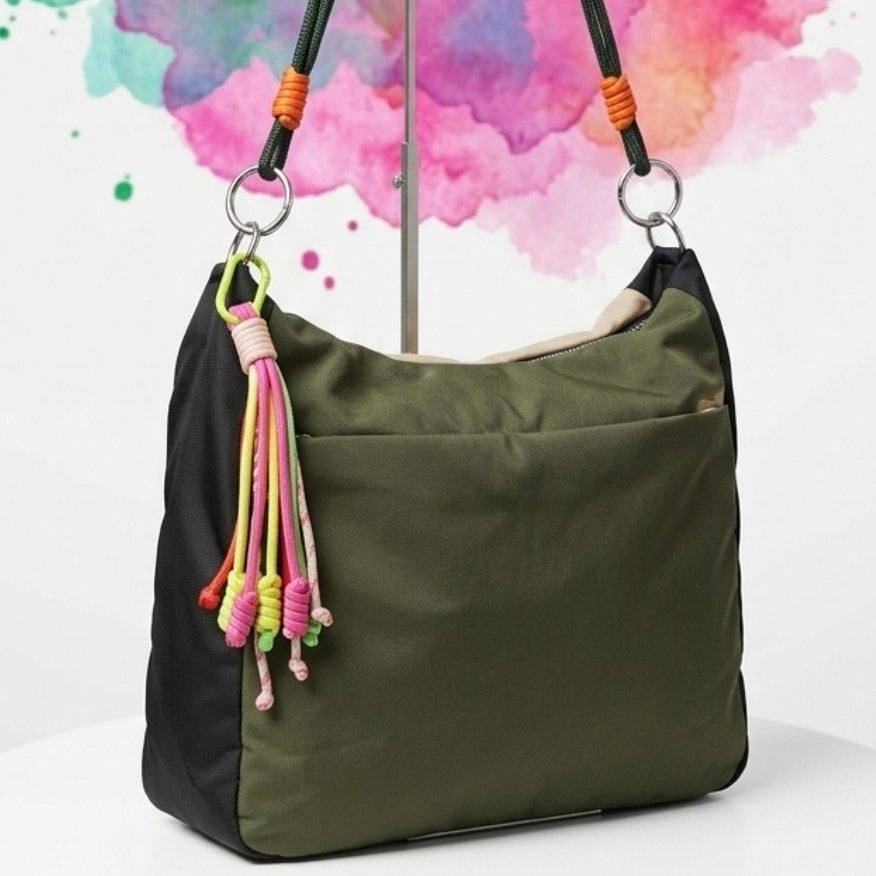 Desigual Urban Trek Nylon Shoulder Bag with Braided Rope Straps 🌈👜✨