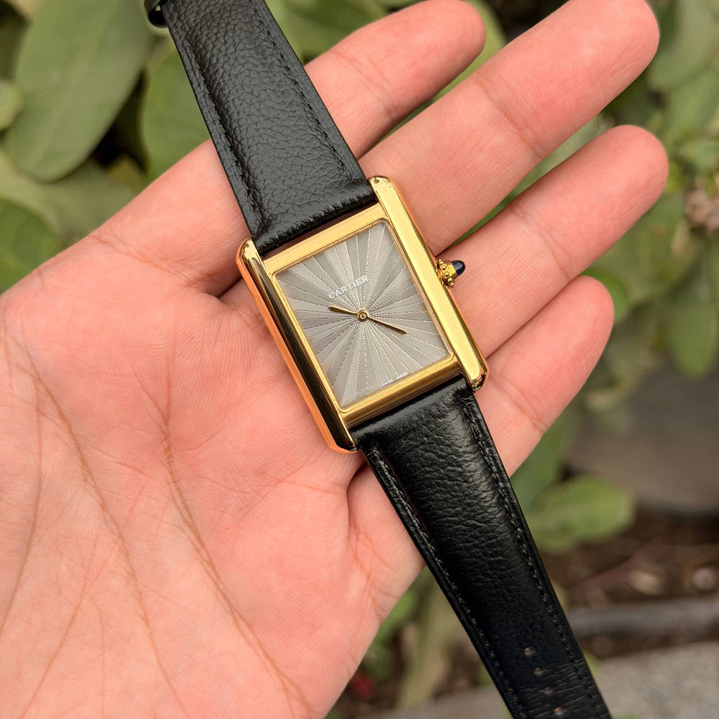 Cartier Tank Louis Sunray Dial Watch ⌚✨🌕