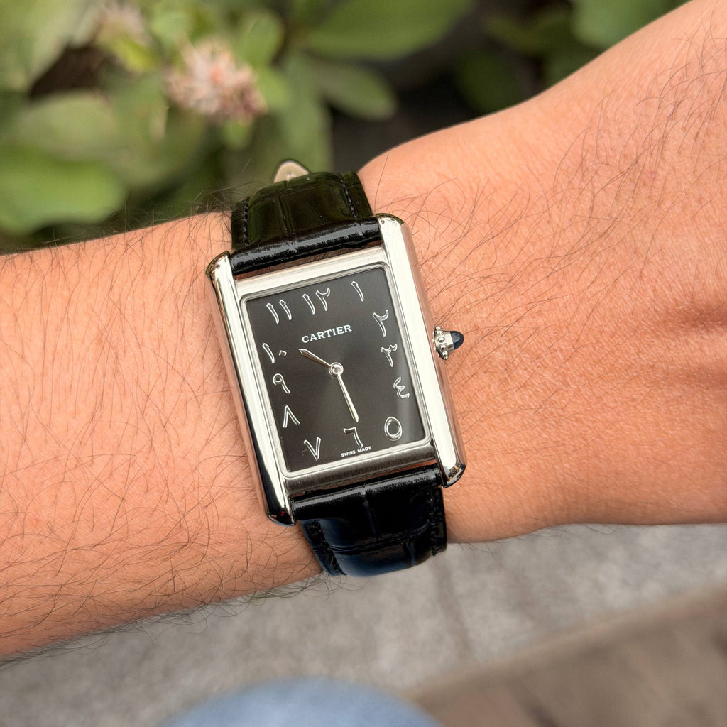 Cartier Tank Solo with Arabic Dial ⌚✨🏛️