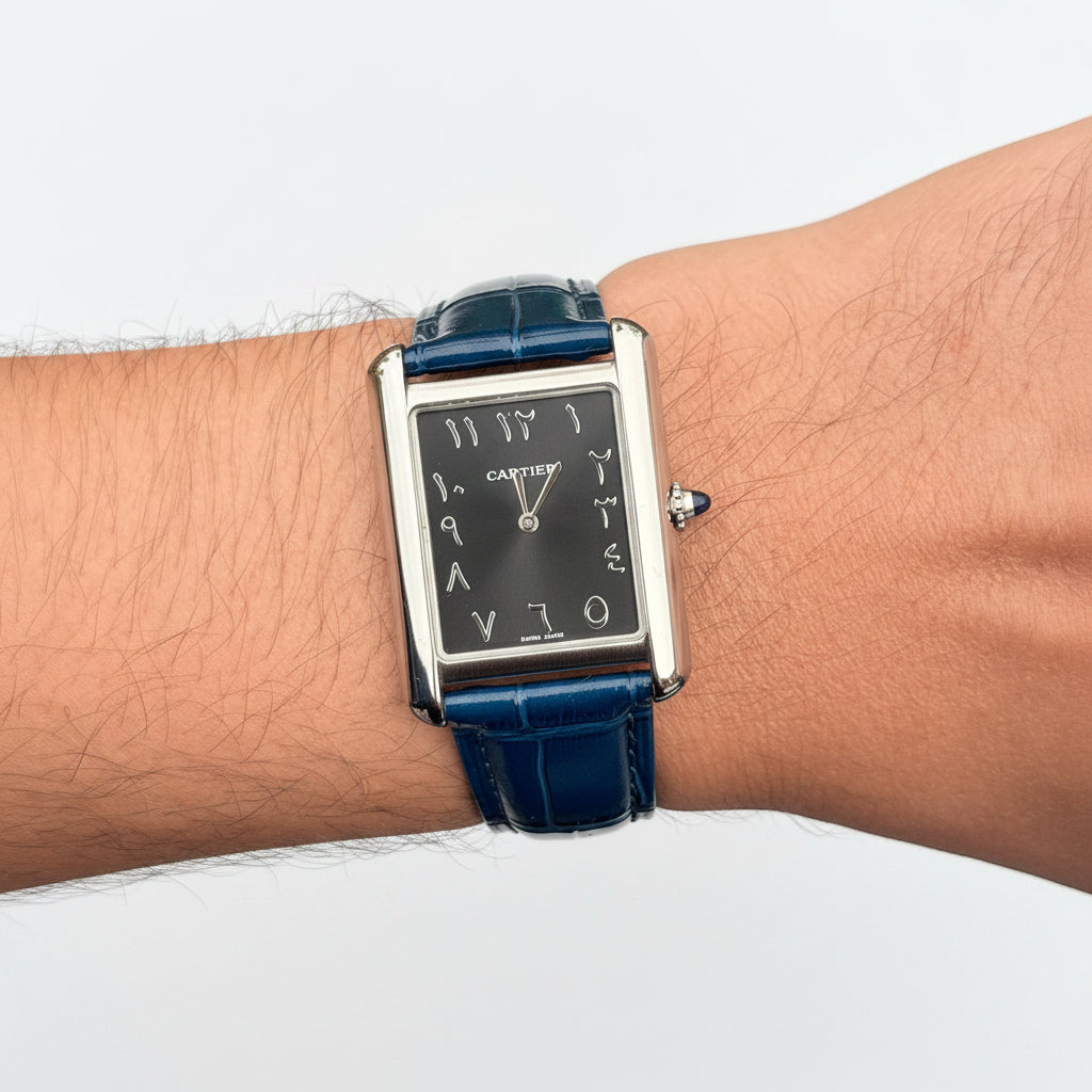 Cartier Tank Solo with Arabic Dial ⌚✨🏛️