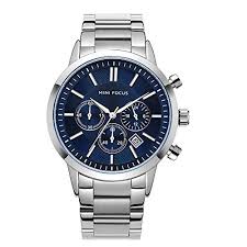 Mini Focus Chronograph Blue Dial Stainless Steel ⌚💙⏱️