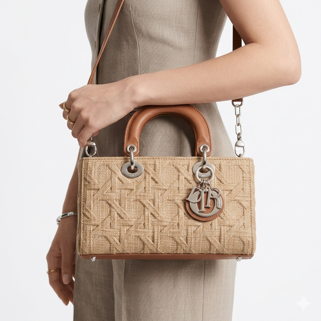 Christian Dior Lady D-Joy Bag in Cannage Raffia 👜✨🌿