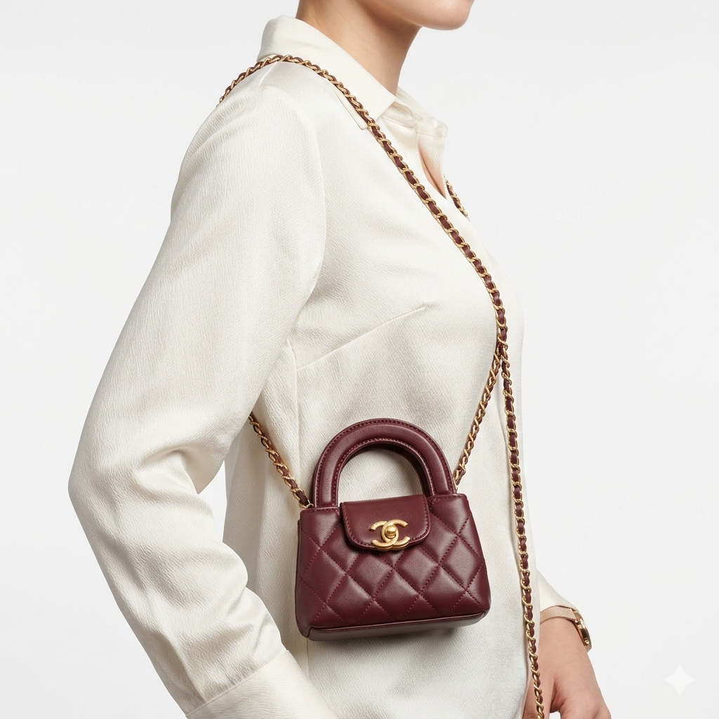 Chanel: Gold & Burgundy Classic Flap Bag 👜⚜️
