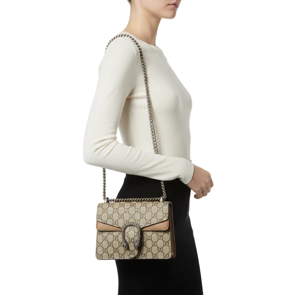 Gucci Dionysus GG Supreme Shoulder Bag 👜✨🐍