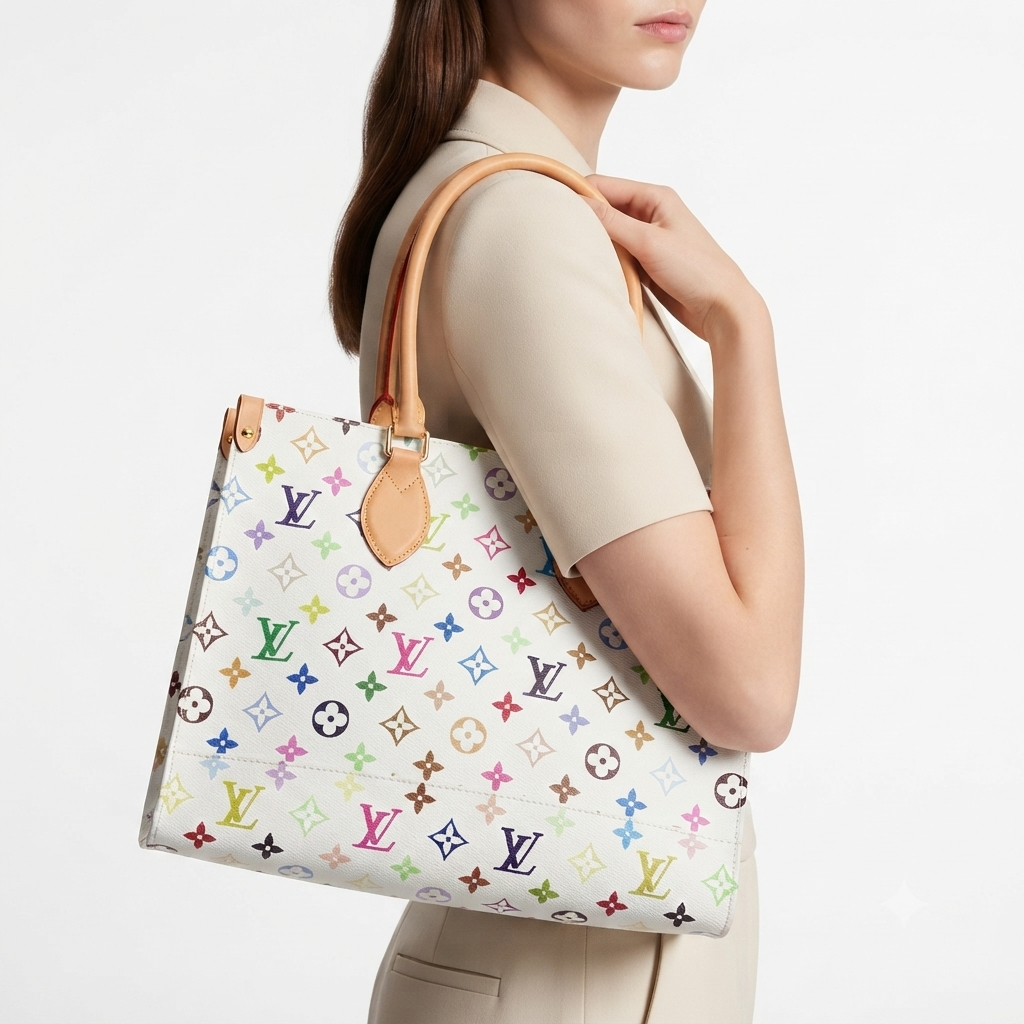 Iconic Monogram Canvas Tote with Signature Leather Handles