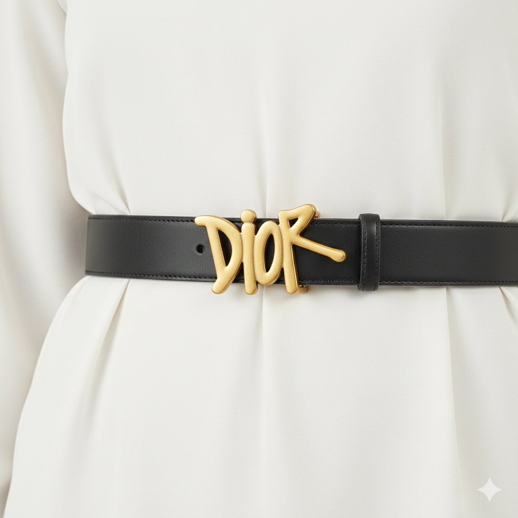 Christian Dior Signature Belt Set 🖤✨👑