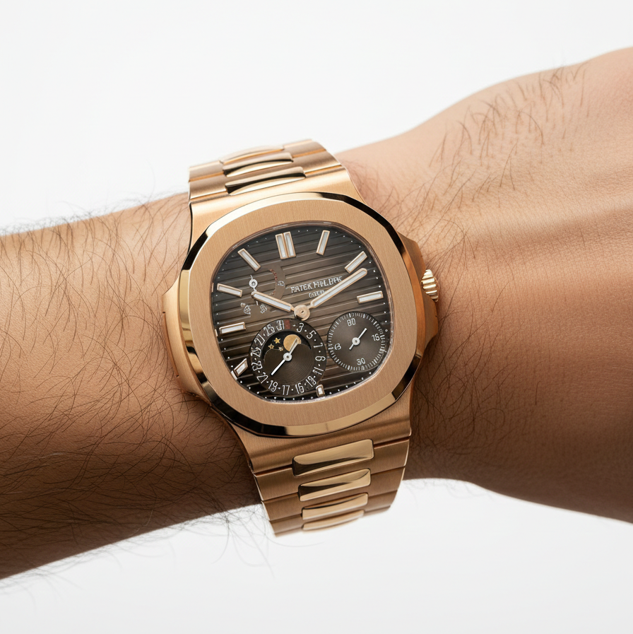 Patek Philippe Nautilus Moon Phase Rose Gold ⌚✨👑