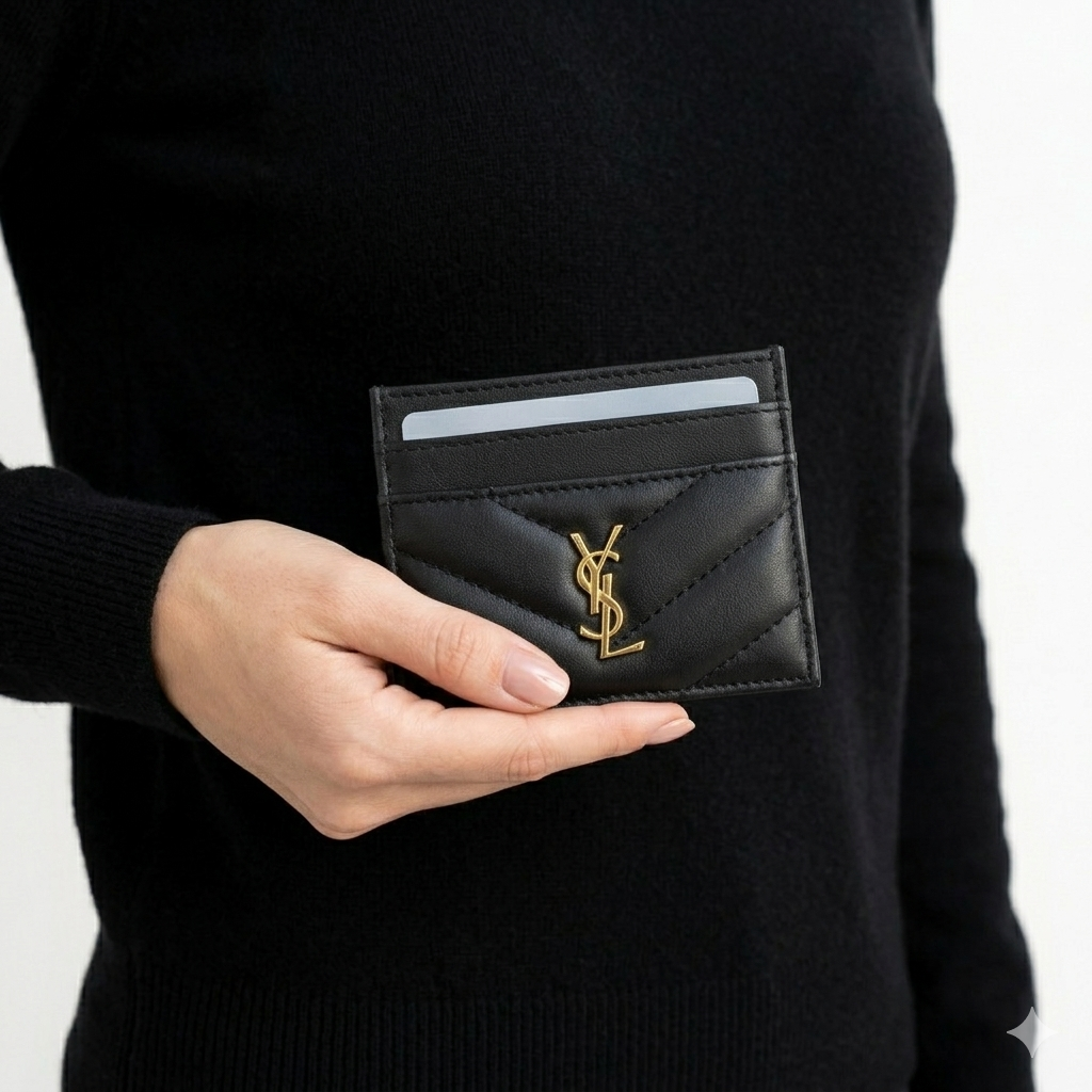 Y.S.L. Black Card Holder 🖤 Luxe Essential
