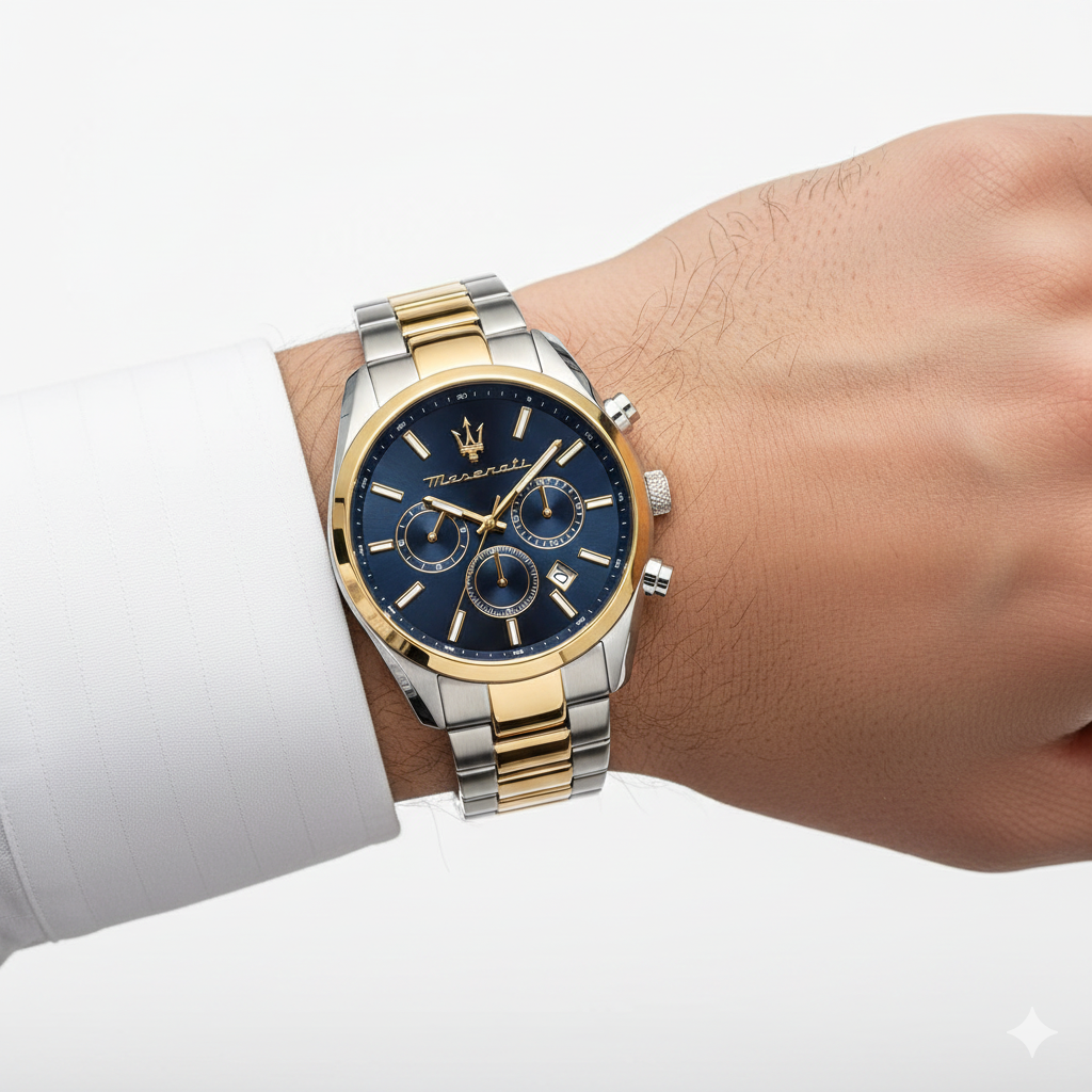 Maserati Success Chronograph Two-Tone Watch ⌚✨🔱