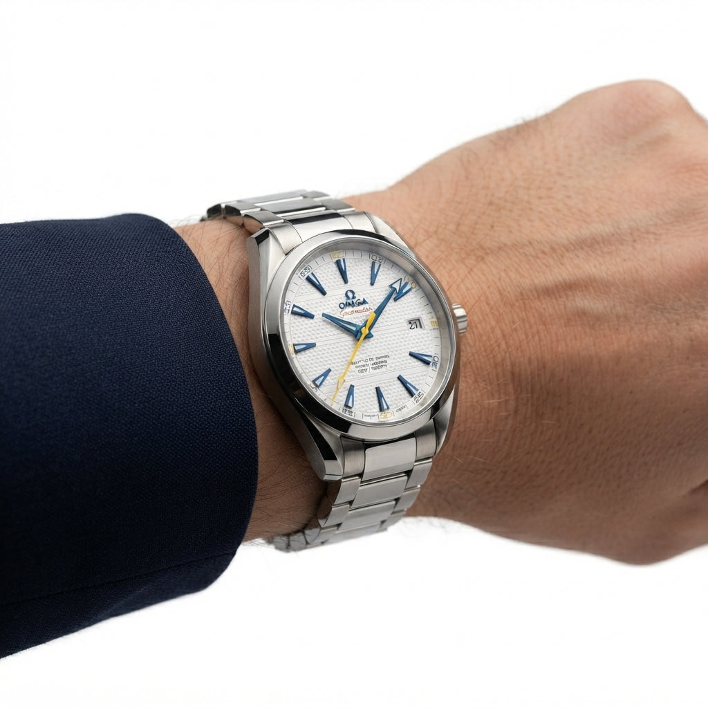 Omega Seamaster Co-Axial Master Chronometer Steel Teal Dial Watch