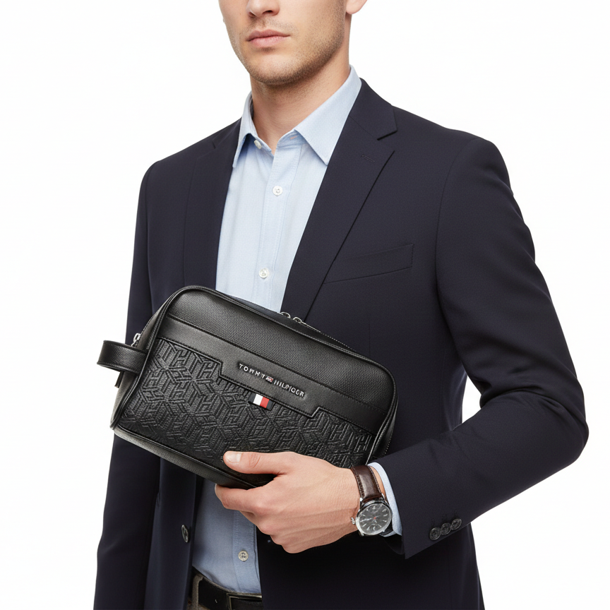 Tommy Hilfiger Blue Clutch Bag with Box 💼💙🎁