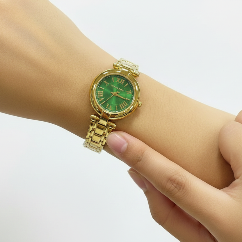 Gemini said Michael Kors Gold Tone Watch with Emerald Green Dial ✨💚⌚