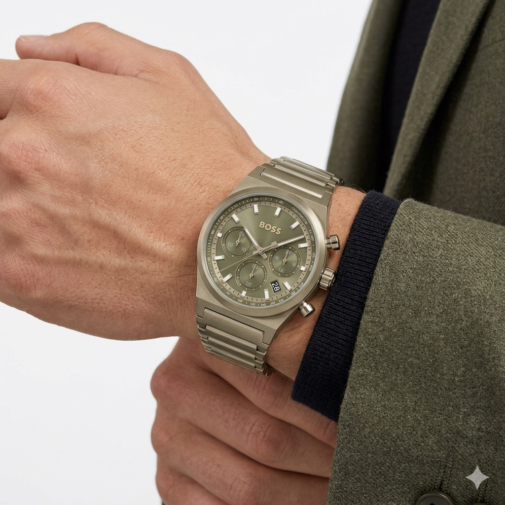 Golden Timepiece ⌚ Elegant Men's Watch 🏆