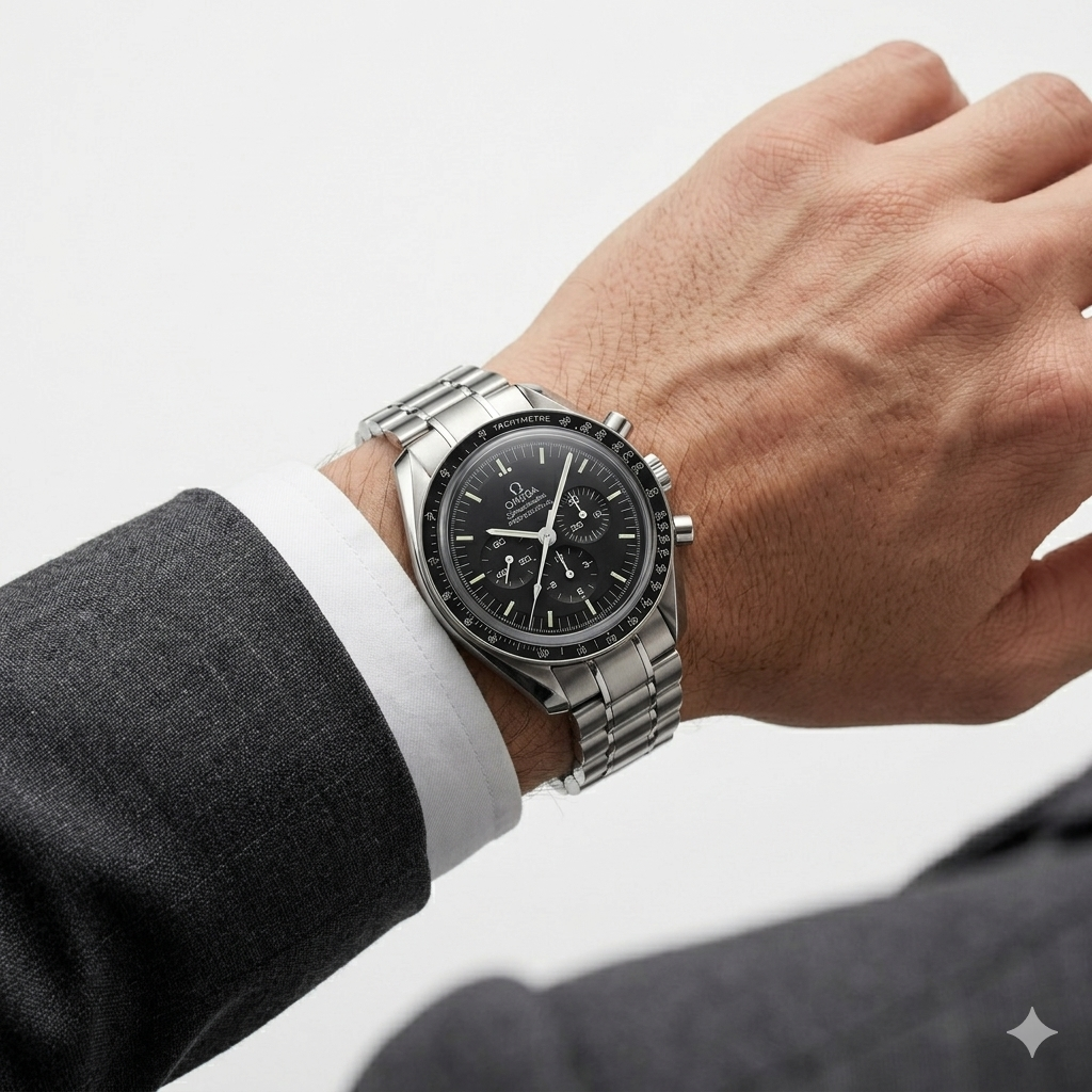 Omega Speedmaster Professional: Silver & Black Icon ⌚🌑