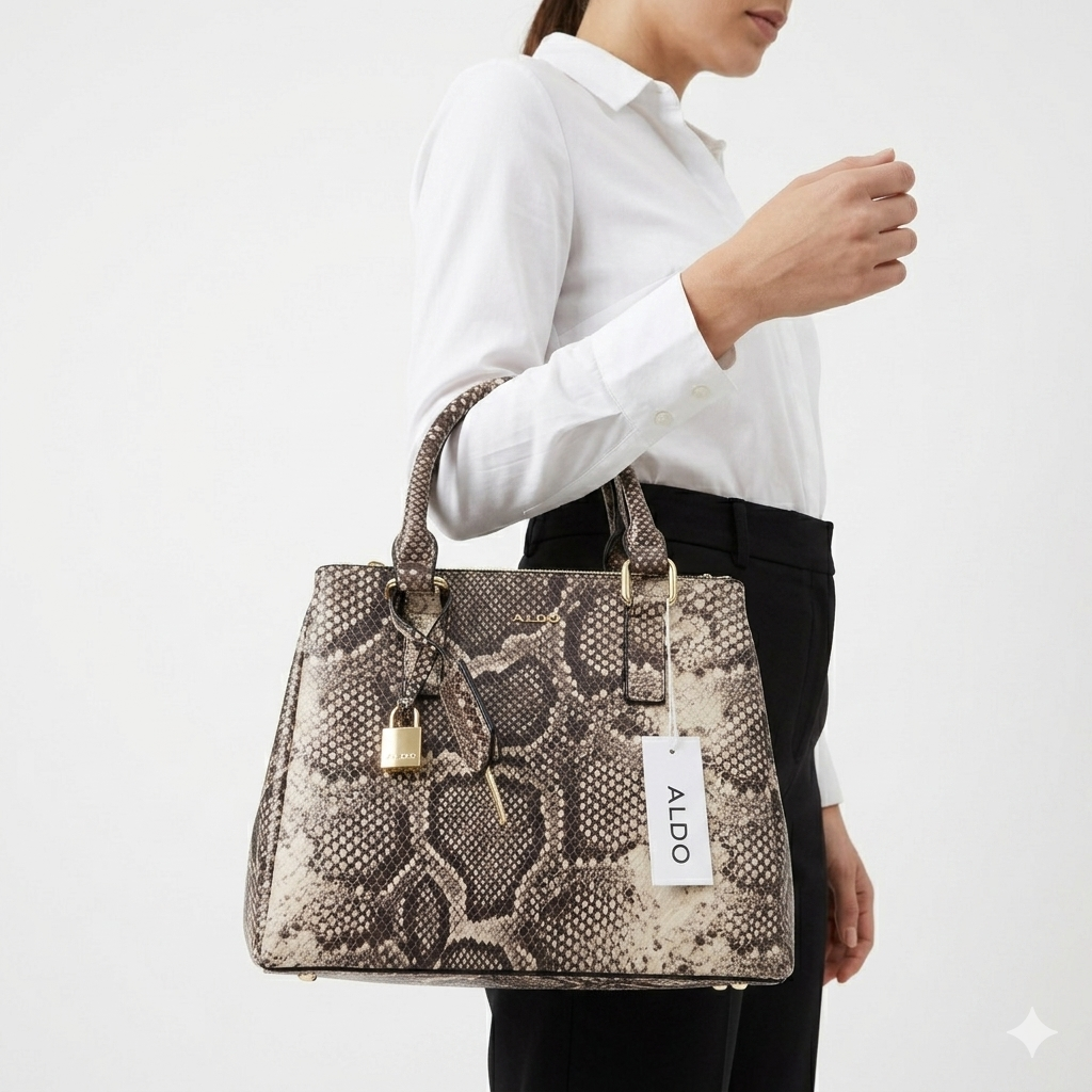 ALDO Lazar Leather Crossbody Bag 👜 Beige, Brown, Black, White