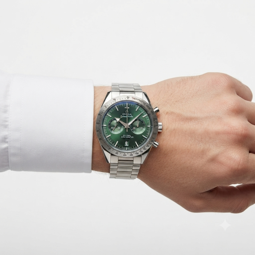 Omega Speedmaster Co-Axial Master Chronometer Green Dial Watch