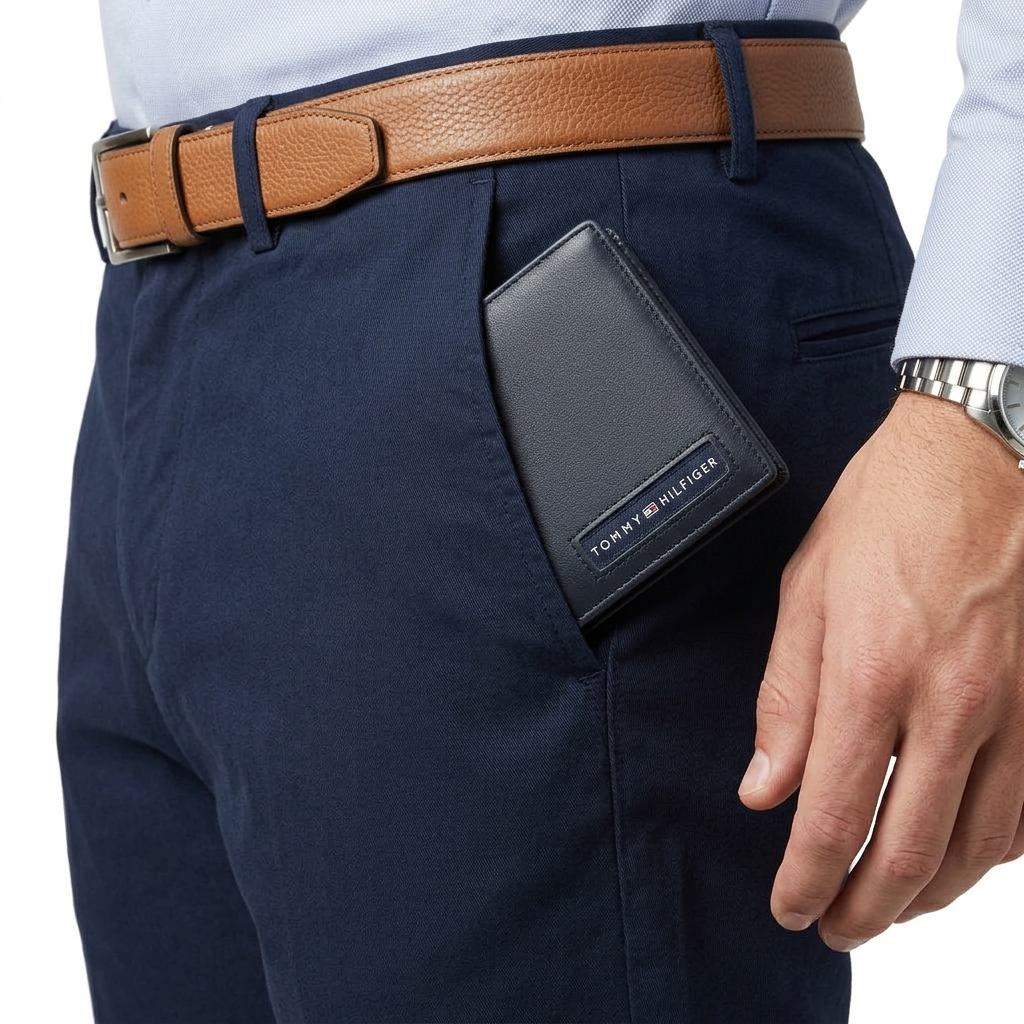 Tommy Hilfiger Navy Leather Wallet ⚓️