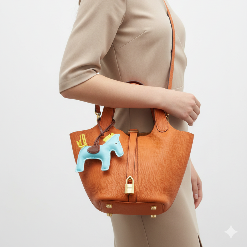 Luxury Pebbled Leather Bucket Tote Bag in Camel Brown 👜🤎✨