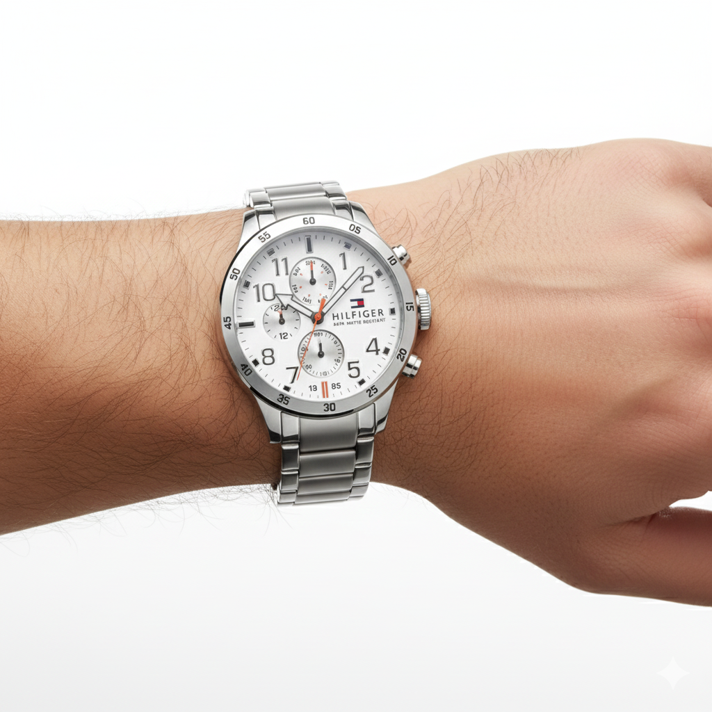 Tommy Hilfiger Men's Multi-Dial Stainless Steel Watch ⌚✨🏙️