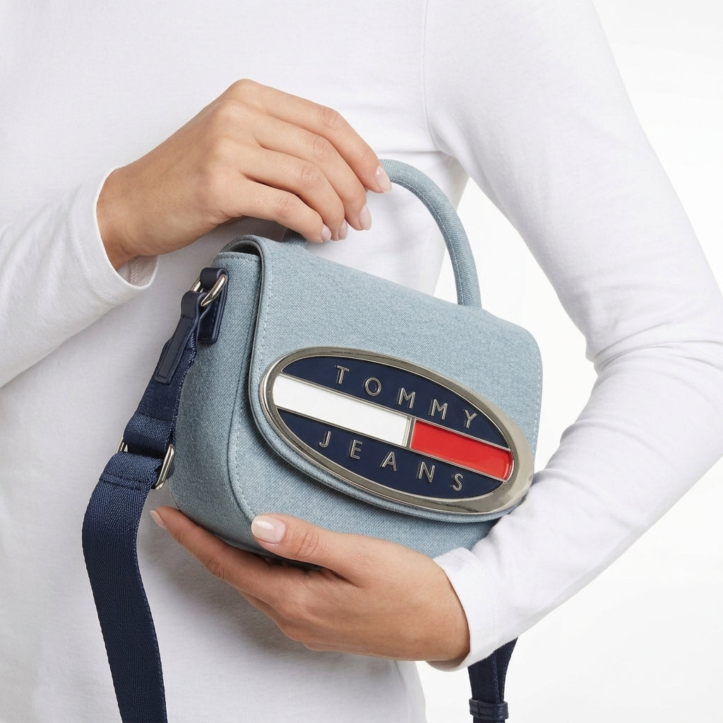 Tommy Hilfiger Iconic Oval Logo Blue Bag