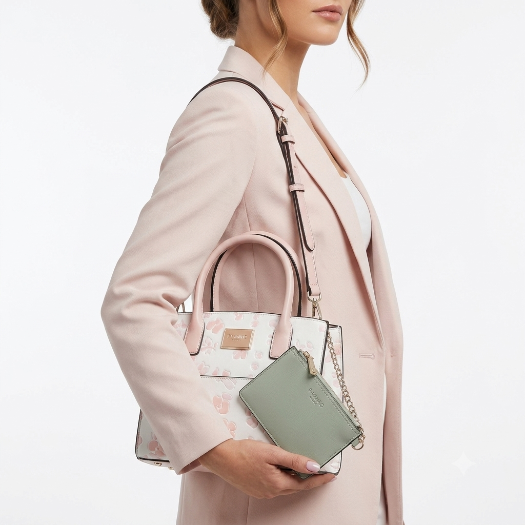 Emily Loran Floral Handbag with Matching Wallet Set 🌸👜