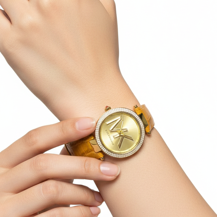 Michael Kors Gold Tone Logo Watch ✨⌚💛