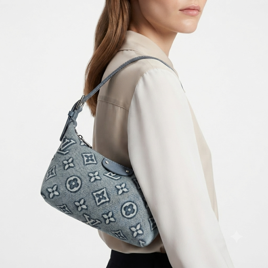 Louis Vuitton Denim Monogram Shoulder Bag 👜✨