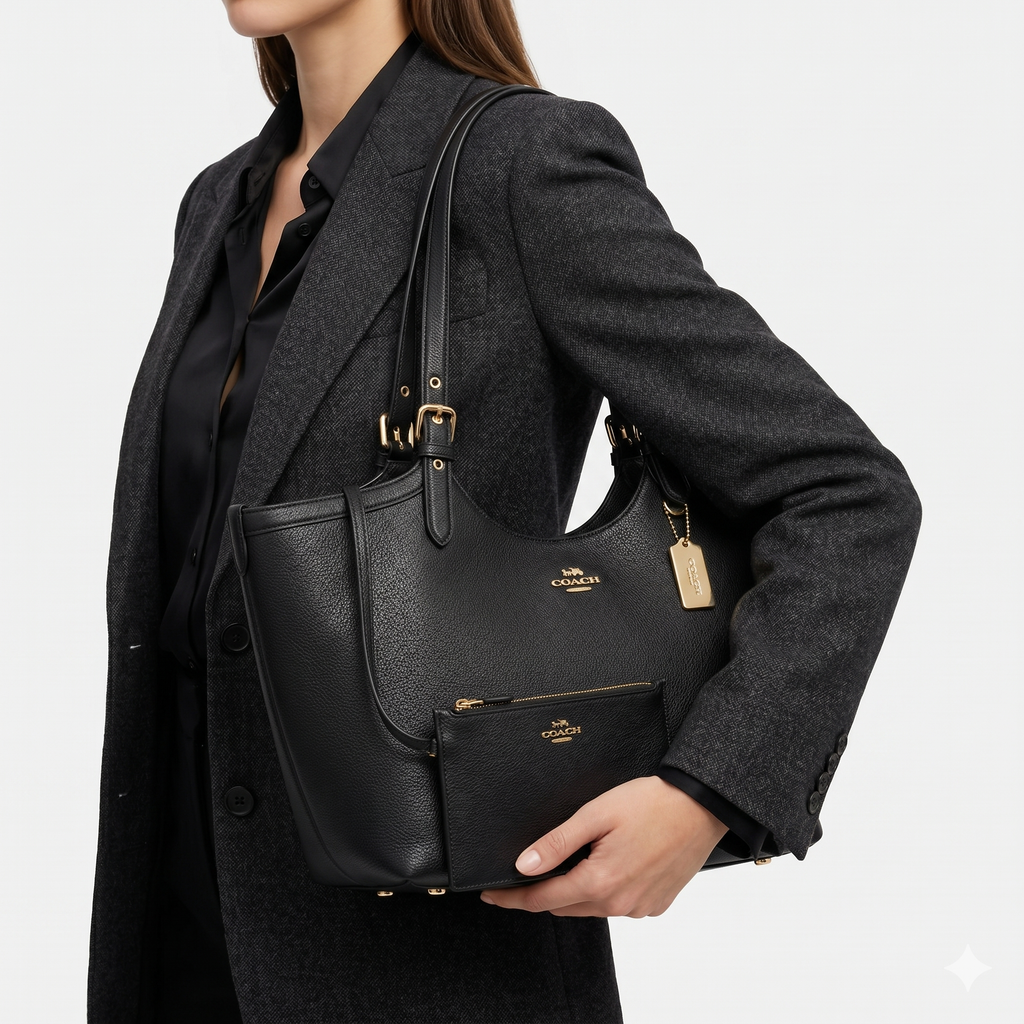 COACH: Timeless Elegance Bag 🖤👜🤎